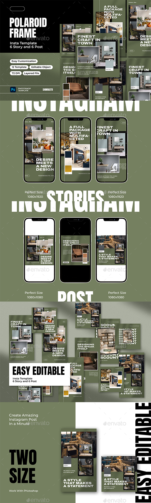 Polaroid Frame Instagram Template, Web Elements GraphicRiver